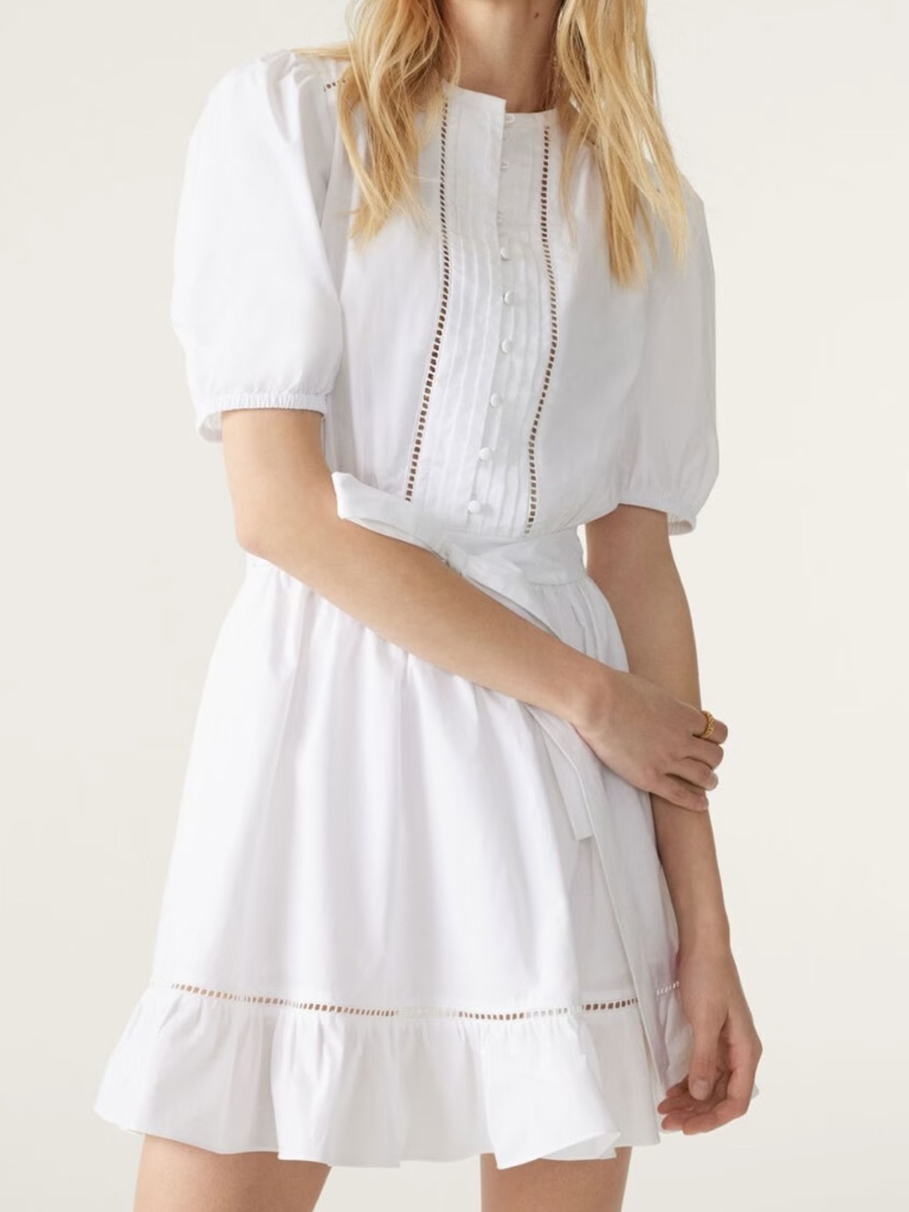 NWT💕 ba&sh Jordan Mini Dress - White SZ 6 / Medium